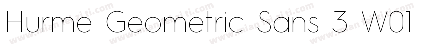 Hurme Geometric Sans 3 W01 Rg字体转换